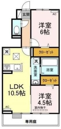 Ｄ-ｒｏｏｍ141　Ⅱの物件間取画像